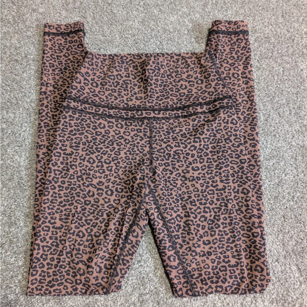 Butter Soft Brown & Black Animal Print Workout Leggings, Athletic Pants